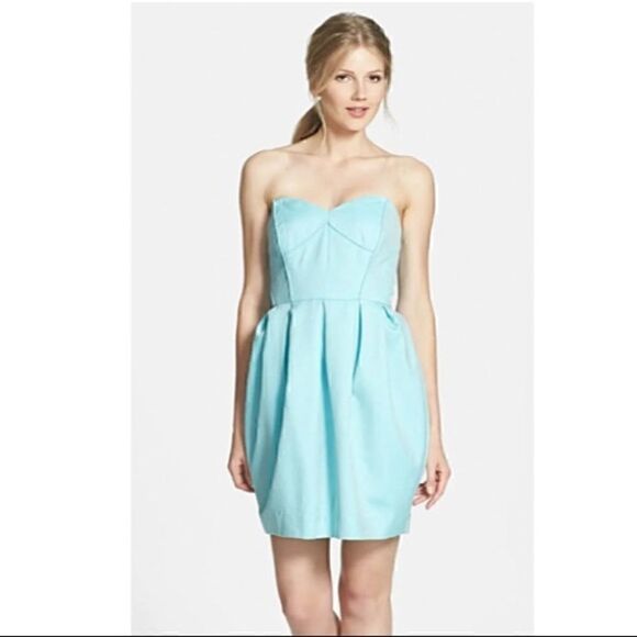 Anthropologie C Luce Dress Womens Size Small strapless Fit & Flare bandeau New - Picture 1 of 8